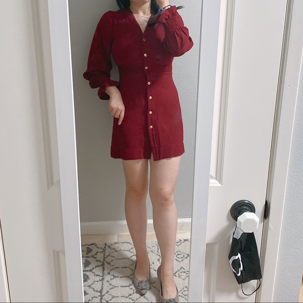 Sandro red dress for lunar new year